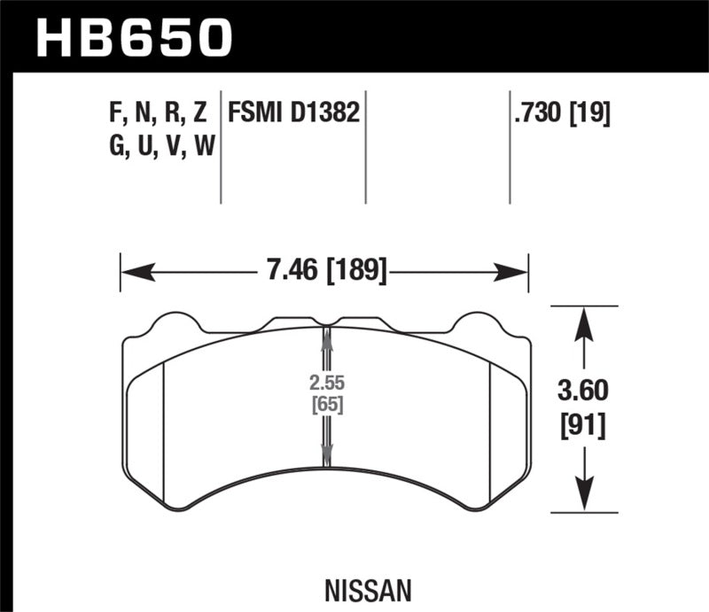 Hawk Performance Hawk 09-11 Nissan GT-R HP+ Street Front Brake Pads