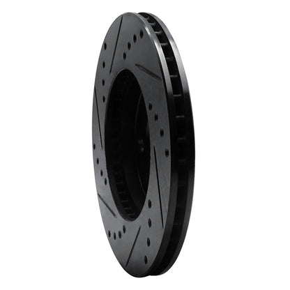 R1 Concepts R1 00-05 Chrysler Neon Front Right Drilled & Slotted Black Brake Rotor
