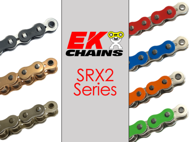 Vortex Racing EK 520 SRX2 Clip Master Semi Press 98G Links- Gold