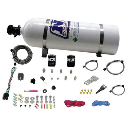 Nitrous Express E85 Universal Nitrous Kit for EFI (Single Nozzle Application) w/15lb Bottle