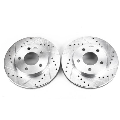 PowerStop Power Stop 02-07 Buick Rendezvous Front Evolution Drilled & Slotted Rotors - Pair