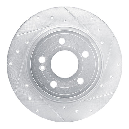 R1 Concepts R1 19-26 Mercedes-Benz A200 (Mexico) Rear Right Drilled & Slotted Silver Brake Rotor