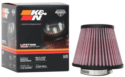 K&N Engineering K&N Universal Clamp-On Air Filter 2-3/8in. FLG / 5-3/16in. B / 3-1/2in. T X 4-11/32in. H