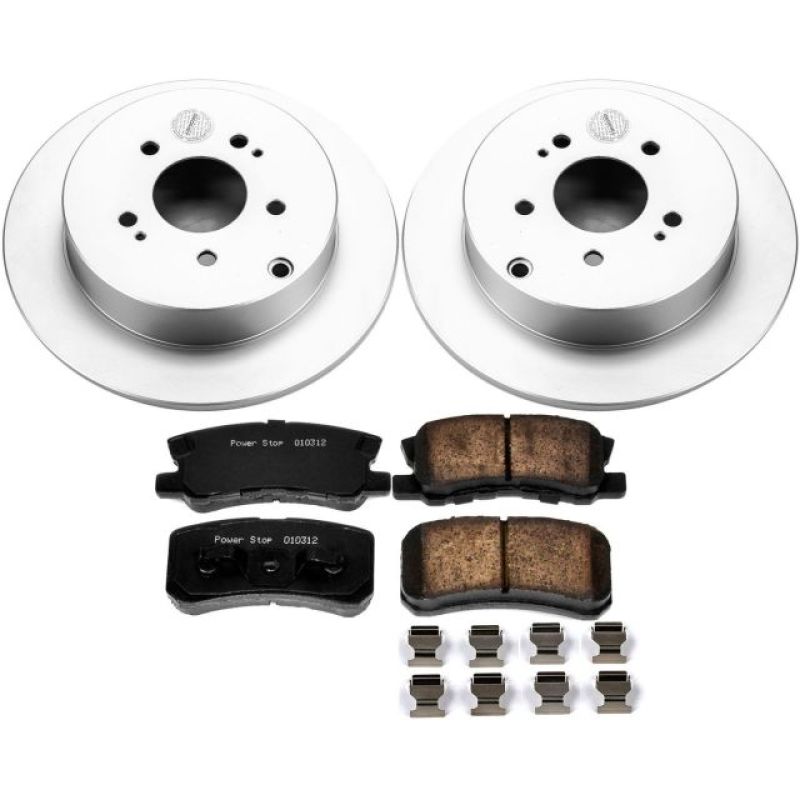 PowerStop Power Stop 04-11 Mitsubishi Endeavor Rear Z17 Evolution Geomet Coated Brake Kit
