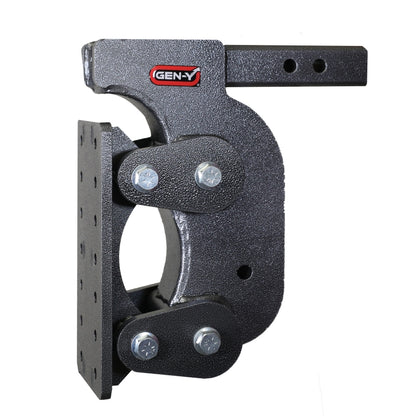 GEN-Y Hitch Gen-Y The Boss Torsion-Flex Pintle Plate 2in Shank 12.5in Drop 16K Hitch w/GH-0100 Stabilizer Kit