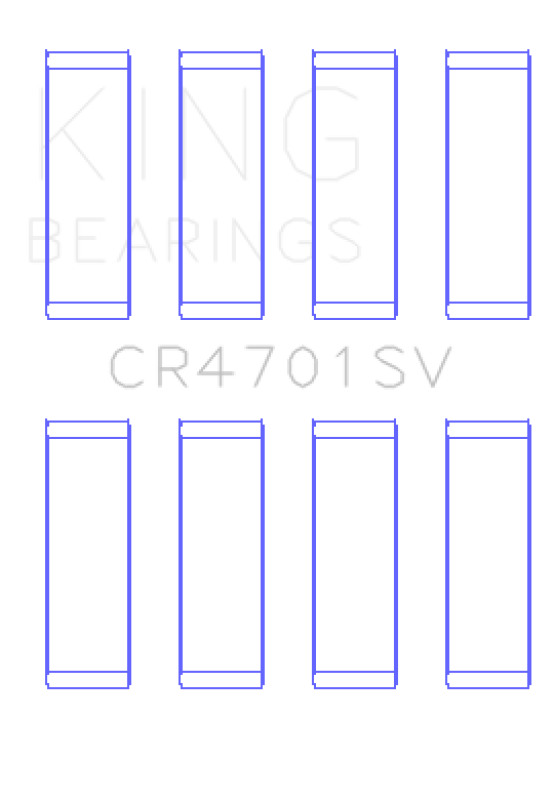 King Engine Bearings VW Czda Ea211 (Size +0.50mm) Connecting Rod Bearing Set
