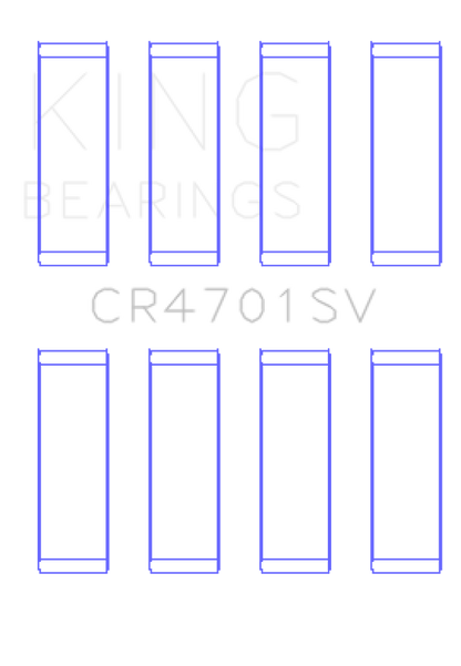 King Engine Bearings VW Czda Ea211 (Size +0.50mm) Connecting Rod Bearing Set