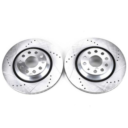 PowerStop Power Stop 17-18 Audi RS3 Rear Evolution Drilled & Slotted Rotors - Pair