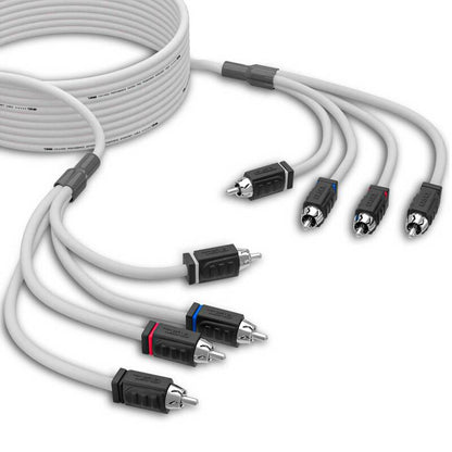 DS18 Marine Grade Tinned Copper OFC RCA Wires 4-Channel 25 Feet