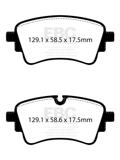 EBC 2020+ Audi A4 B9 2.0T Greenstuff Rear Brake Pads
