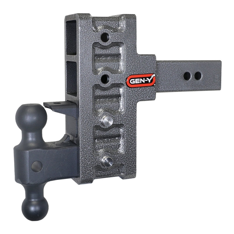 GEN-Y Hitch Gen-Y Mega Duty 2.5in Shank 6in Offset Drop 21K Hitch w/GH-061 Dual-Ball/GH-062 Pintle Lock