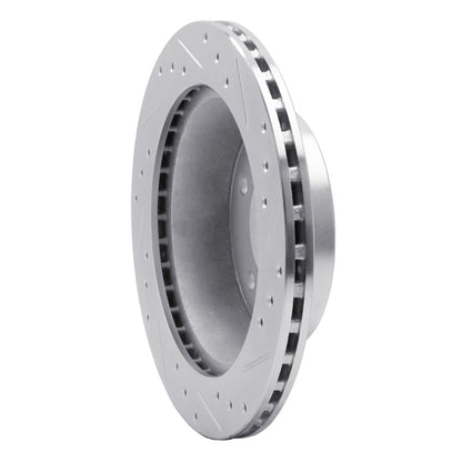 R1 Concepts R1 84-87 Chevrolet Corvette Front Left Drilled & Slotted Silver Brake Rotor