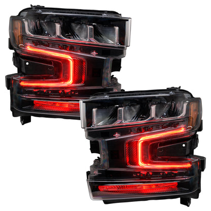 ORACLE Lighting Oracle 19-21 Chevy Silverado 1500 RGB+W Headlight DRL Upgrade Kit - ColorSHIFT 2