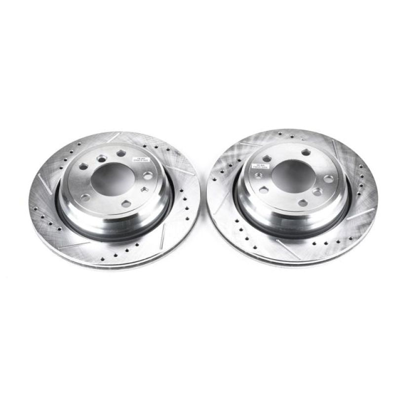 PowerStop Power Stop 94-95 BMW 540i Rear Evolution Drilled & Slotted Rotors - Pair