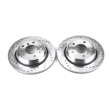 PowerStop Power Stop 94-95 BMW 540i Rear Evolution Drilled & Slotted Rotors - Pair