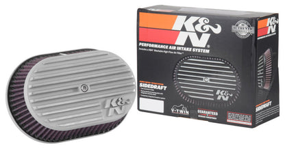 K&N Engineering K&N Street Metal Intake System Side Draft Dyna/Softail Silver Intake System-Harley-Davidson