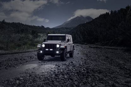 Hella Universal Black Magic 32in Tough Slim Curved Light Bar - Spot & Flood Light