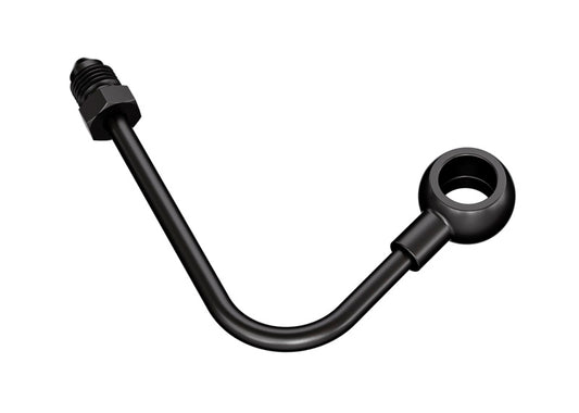 Goodridge 11-17 Harley-Davidson Softail Models Front ABS Banjo Adaptor - Black