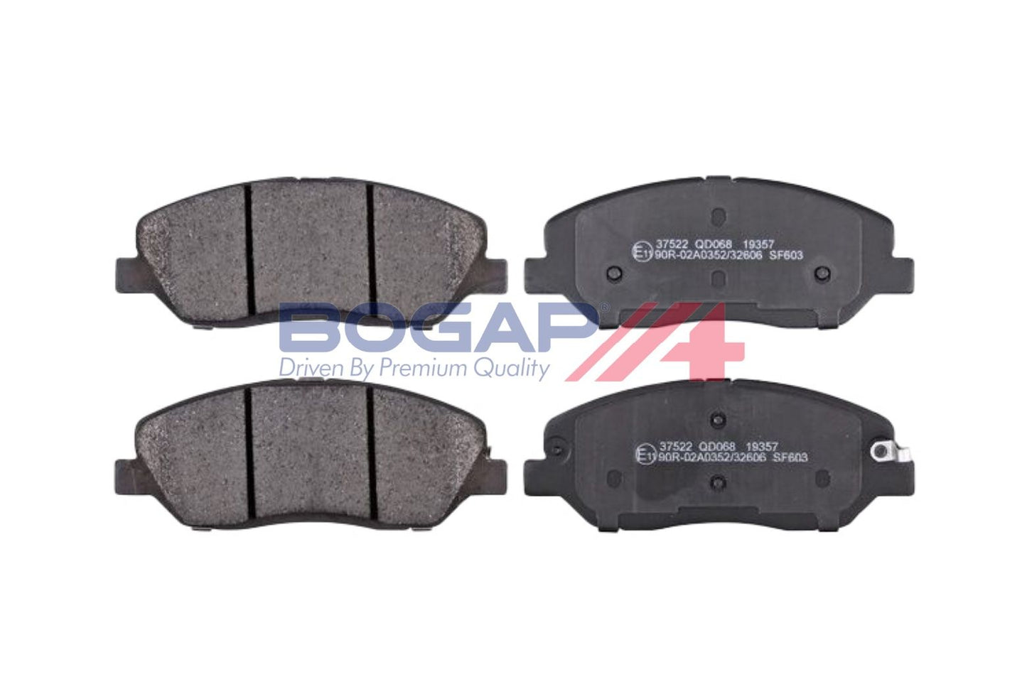 BOGAP Y8210225 Brake Pad Set, Disc Brake