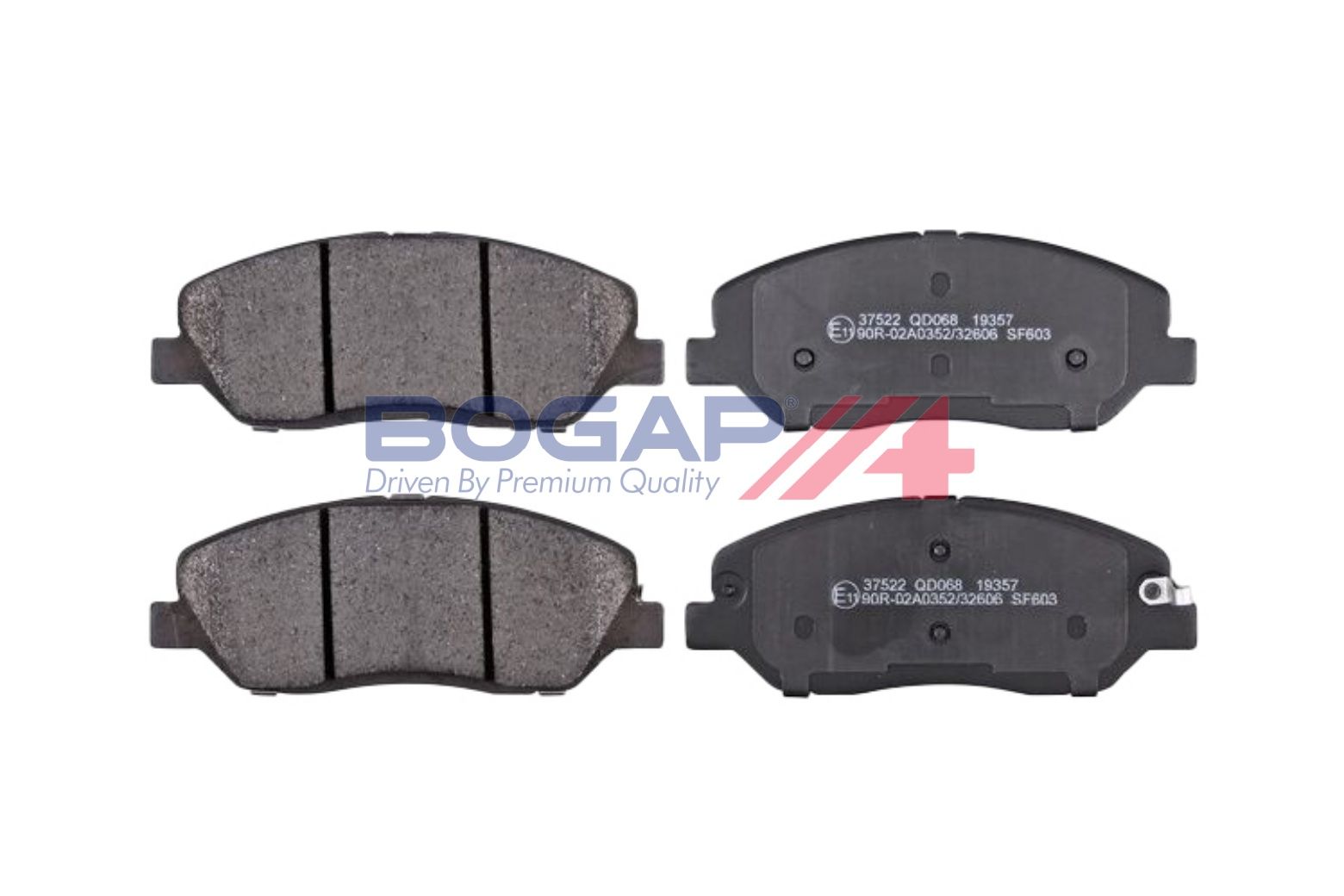 BOGAP Y8210225 Brake Pad Set, Disc Brake