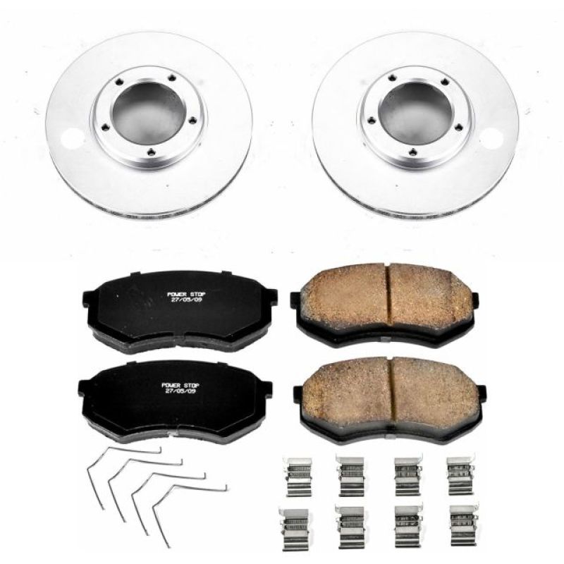 PowerStop Power Stop 95-04 Toyota Tacoma Front Z17 Evolution Geomet Coated Brake Kit