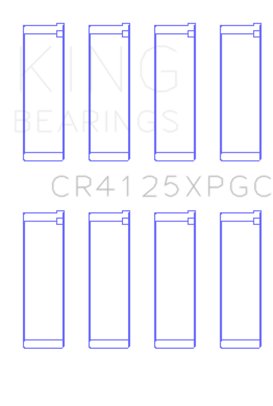 King Engine Bearings King Subaru EJ20/EJ22/EJ25 (Suites 52mm Journal Size) Tri-Metal Coated Rod Bearing Set - Size STD