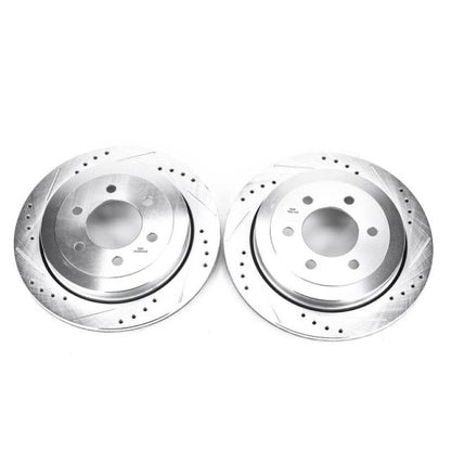 PowerStop Power Stop 07-17 Ford Expedition Rear Evolution Drilled & Slotted Rotors - Pair