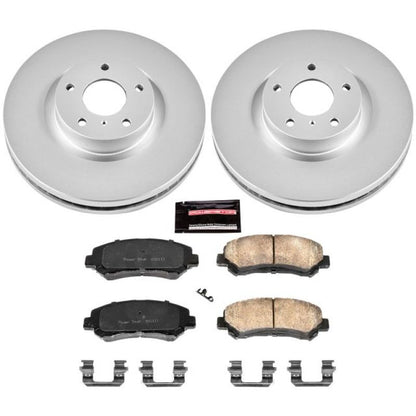 PowerStop Power Stop 09-14 Nissan Maxima Front Z17 Evolution Geomet Coated Brake Kit