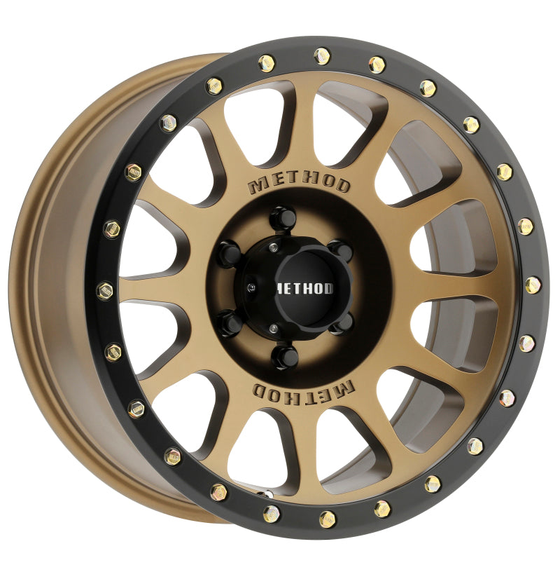 Method Wheels Method MR305 NV 18x9 -12mm Offset 6x5.5 108mm CB Method Bronze/Black Street Loc Wheel