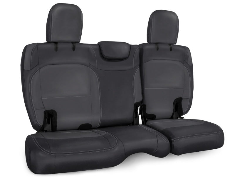 PRP Seats PRP 2018+ Jeep Wrangler JLU/4 door Rear Bench Cover with Cloth Interior - Black/Grey