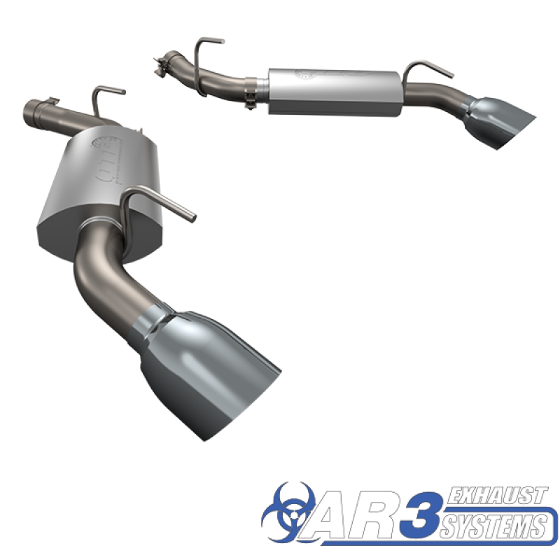 QTP 2010-2013 Chevrolet Camaro SS QTP AR3 Axle Back