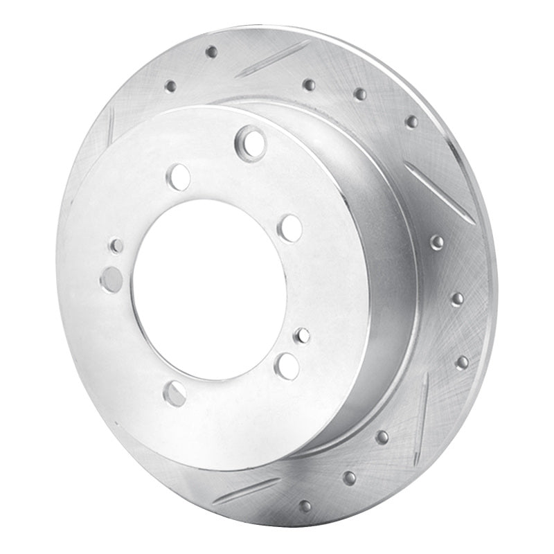 R1 Concepts R1 94-07 Chrysler SEBRING Rear Left Drilled & Slotted Silver Brake Rotor