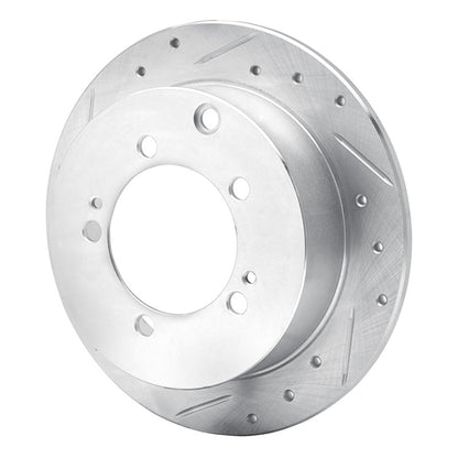 R1 Concepts R1 94-07 Chrysler SEBRING Rear Left Drilled & Slotted Silver Brake Rotor
