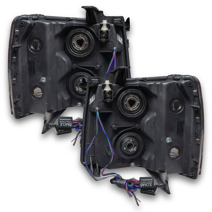 ORACLE Lighting Oracle 07-13 Chevrolet Silverado SMD HL - Square Style - ColorSHIFT w/ 2.0 Controller
