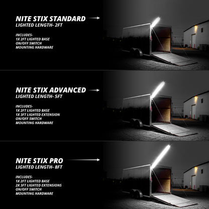 XKGLOW XK Glow Nite Stix Foldable Overhead Light System 8ft