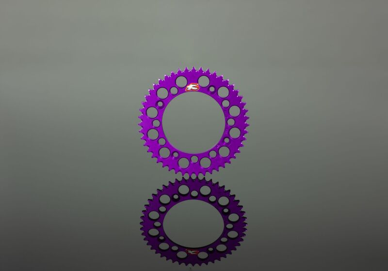 Renthal 04-24 KTM 85-105 SX/ Husq TC85 /GasGas MC85 Rear Grvd Sprkt - Purple 428-49P Teeth