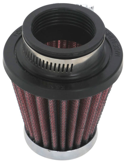 K&N Engineering K&N Universal Round Tapered Chrome Filter 1.563in Flange ID x 3in Base OD x 2in Top OD x 3in H