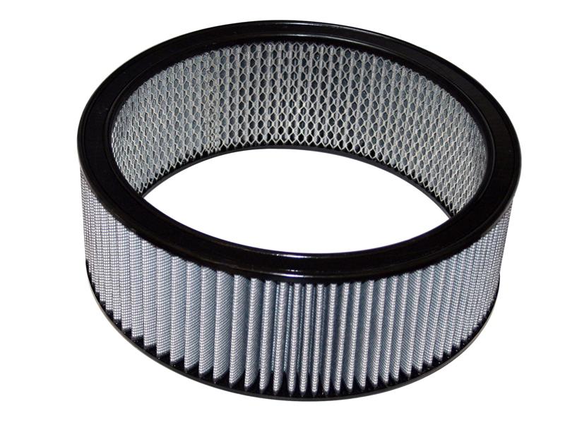 aFe MagnumFLOW Air Filters Round Racing P5R A/F RR P5R 14OD x 12ID x 5H E/M (Blk/Red)