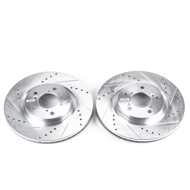 PowerStop Power Stop 09-14 Acura TL Front Evolution Drilled & Slotted Rotors - Pair