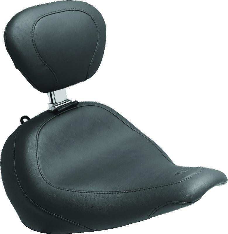 Mustang Motorcycle Mustang 11-13 Harley Blackline, 12-17 Slim,Slim S Wide Touring Passenger Seat - Black