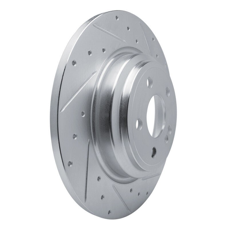 R1 Concepts R1 20-25 Mercedes-Benz GLE350 Rear Right Drilled & Slotted Silver Brake Rotor