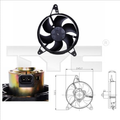 TYC TYC809-0011 Engine Cooling Fan