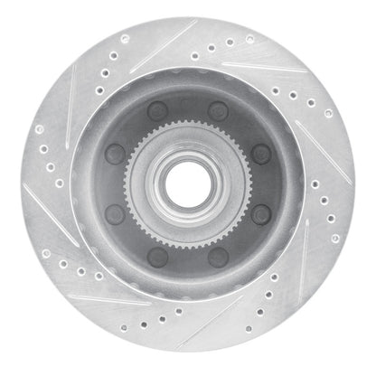 R1 Concepts R1 99-02 Ford F-250 2WD (Super Duty) Front Right Drilled & Slotted Silver Brake Rotor