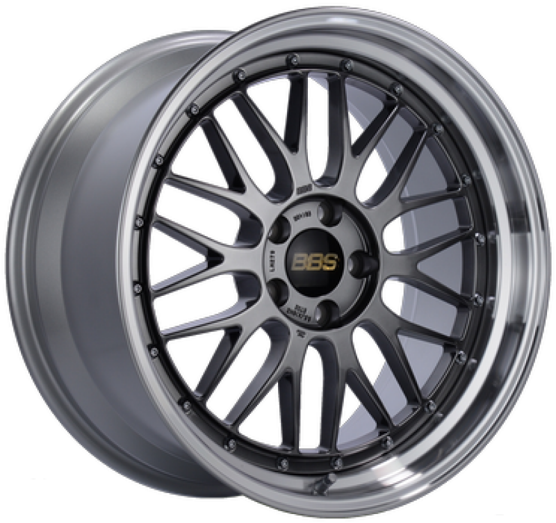BBS LM 20x10 5x114.3 ET38 PFS Diamond Black Center Diamond-Cut Rim Wheel - PFS/Clip Req
