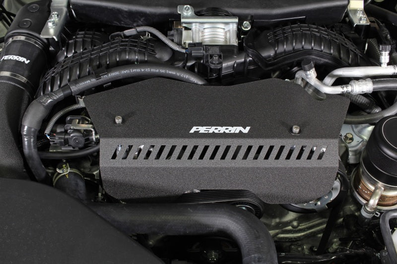 Perrin Performance PERRIN 22-26 Subaru WRX Pulley Cover - Black (TALL - For Use w/o PERRIN AOS)