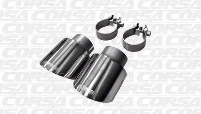 CORSA Performance Corsa 10-14 Volkswagen R Mk6 Polished Two 4.0in Polished Pro-Series Tips