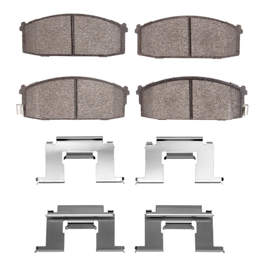 R1 Concepts R1 86-86 Nissan STANZA Front Optimum OE Pads & Hardware Kit