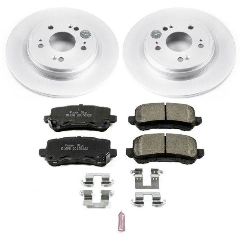 PowerStop Power Stop 14-19 Acura RLX Rear Z17 Evolution Geomet Coated Brake Kit