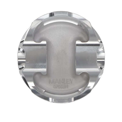 Manley Performance Manley 4.6L Ford Modular (2/4 Valve) 3.552in Bore 1.2in CD 11cc Turbo Tuff Dish Pistons - Set of 8