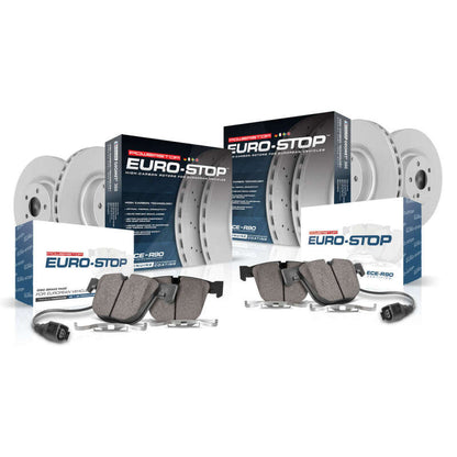 PowerStop Power Stop 2003 Mercedes-Benz C230 Front and Rear Eurostop Brake Kit